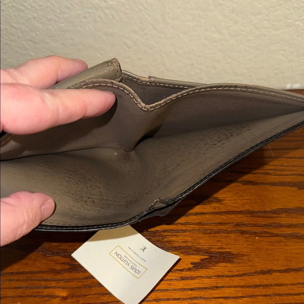 Louis Vuitton Black Epi Olive Wallet Dyed